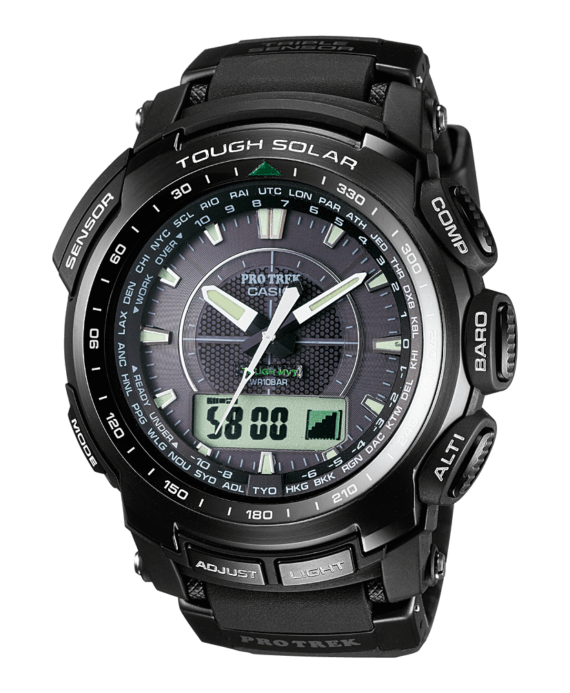 With a compass, barometer and much more — the PRW-5100 from CASIO